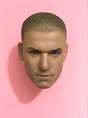 1/6 Michael J Scofield Wentworth Miller Head Carving Model For 12  Hot Toys Acti • $16.14