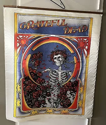 Vintage 1983 Grateful Dead Silk Tapestry Alton Kelley 45  X 54  Bertha • $230