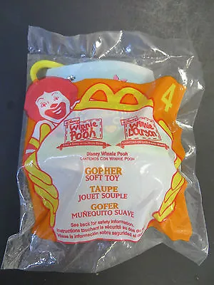 Sealed McDonalds 1999~ Winnie The Pooh #4 GOPHER Key Chain FOB  ~FREE SHIPPING • $6.99