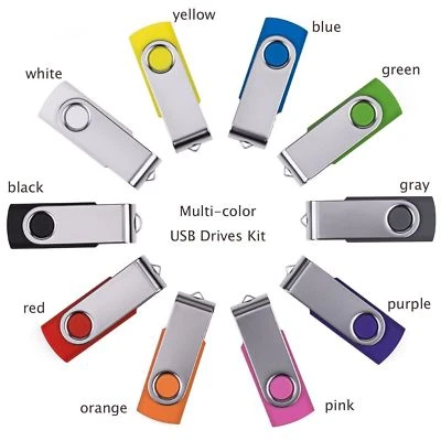 Hot Swivel Pendrive USB Stick Flash Drive Memory Free Custom LOGO 4GB 8GB Gift • $6.47