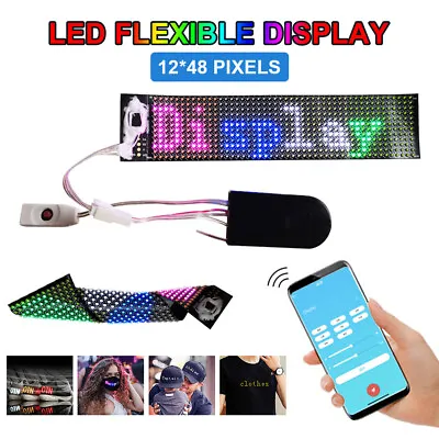 Bluetooth LED Display Programmable Message Sign Moving Scrolling Lighting Board • $16.14