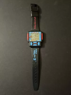 Vintage Super Mario Bros. 3 Nintendo NES Nelsonic Game Watch Wristwatch 1990 • $160