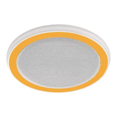 Decorative White 110 CFM Ceiling Mount Bluetooth Stereo Speakers Bathroom Exhaus • $186.76