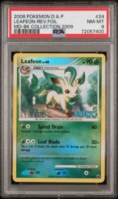 $15 • Buy Pokemon 2008 Leafeon Reverse Holo Burger King Promo PSA 8