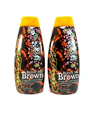 LOT 2 Ed Hardy Butter Me Brown Tanning DHA & Streak Free INDOOR Tanning Lotion • $35.99