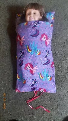  Doll Sleeping Bag Handmade With My Little Pony Fabric (no Doll/bear) • $5.99