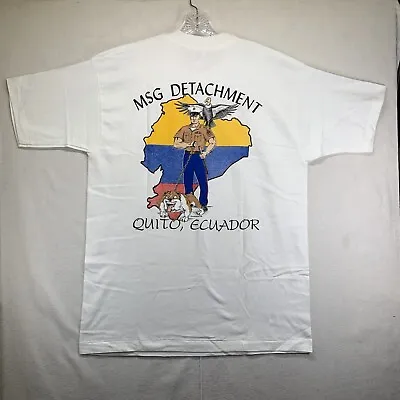 Vintage 1995 Marines Ecuador MSG Detachment T-Shirt Mens Size XL Single Stitch • $24.99