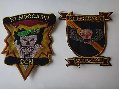 2 Vietnam War Patches US 5th Special Forces Group MACV-SOG RT MOCCASIN CCN RECON • $22.99