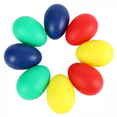 8pcs Playful Plastic Percussion Musical Egg Maracas Egg Shakers -6152 • $7.99