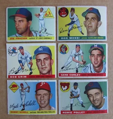 1955 Topps Baseball Card Singles Complete Your Set Pick Choose Updated 1/11 • $3.49