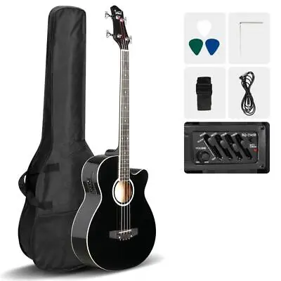 Glarry 4 String Electric Acoustic Bass Guitar Rosewood Fingerboard With Bag • $89.99