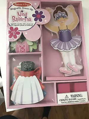 New Melissa & Doug Nina Ballerina 27 Pieces Magnetic Dress Up Set • $12