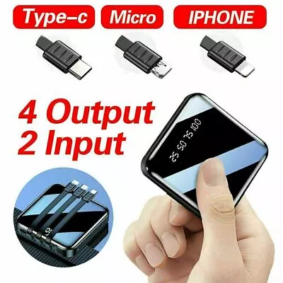 $21.99 • Buy Portable 900000mAh Mini Power Bank Battery USB Charger External Fast Charging