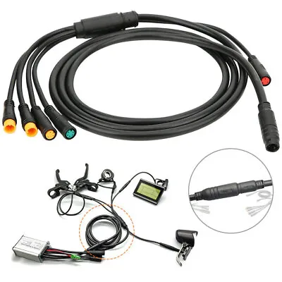 9 Pin Control Extension Cord Cable Harness Connector Waterproof Line For E-Bike • £15.39