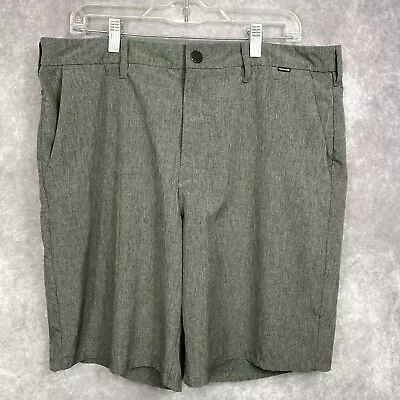 Hurley Phantom Golf Shorts Mens 36 Gray 10  Lightweight Golfer Activewear Casual • $8.99