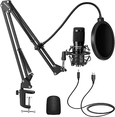 For PC Kit With Adjustable Mic Cardioid Condenser Professional Microphone Combo • $28.50