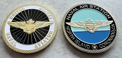 US Naval Aviator & Naval Air Station North Island Coronado CA San Diego  2pc • $34.21