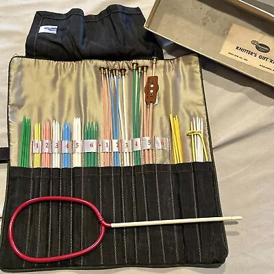 Vtg Lot 48 Pcs Hero  Knitting Needles Single Double Point Bag Box Knit Count • $24.99