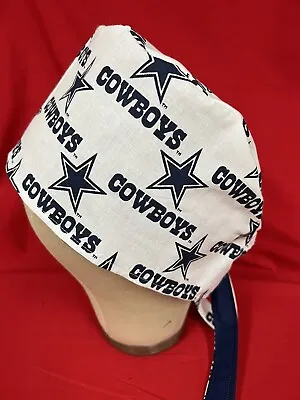 Men/Women Surgical Scrub Cap Lined Dallas Cowboys Very Cool 100% Cotton • $17.99