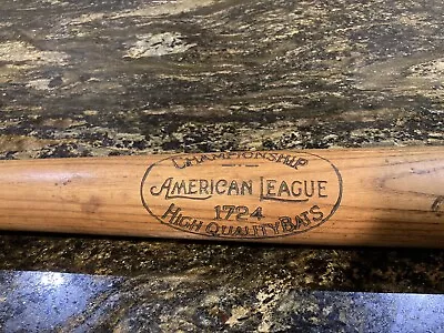 Vintage Antique Championship American League High Quality Bats Baseball Bat 1724 • $49.99