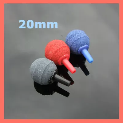 £1.74 • Buy 20mm Round Air Stone Ball For Pond Or Aquarium Fish Tank Pump Oxygen Bubbles