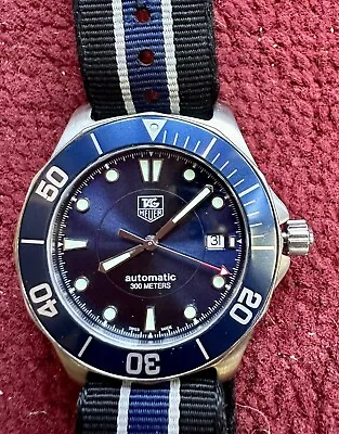 TAG Heuer Automatic Aquaracer 41 Mm Blue Diver  WAB2011 Cal. 5 Excellent • $899