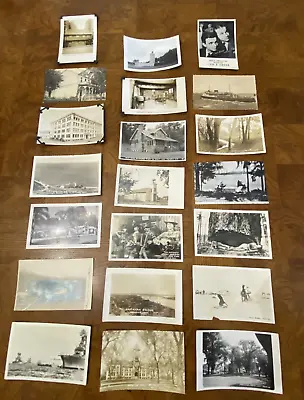 Vintage Lot Of 21 Rare Real Photo Postcards RPPC Some Stamps Memphis Military + • $35