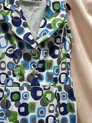 £16 • Buy 60s Deco Dress Size 16/18
