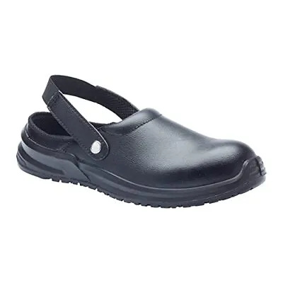 Black Hygiene Safety Clog With Steel Toe Cap 5 UK • £29.83