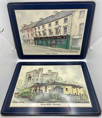 Vintage Pimpernel Irish Heritage Series Placemats Made In England Cork Back 4 • $39.99