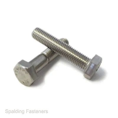 A2 Stainless Metric Fine M10 X 1.25 Hex Head Fully Threaded & Part Thread Bolts • £129