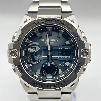 CASIO G-SHOCK G-STEEL Silver Black Dial 49.6mm Men's Watch GST-B400D-1AJF • $199.90