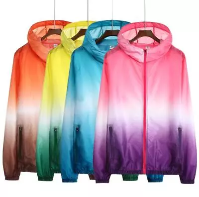 New Summer Men's Hooded Sun-protective Jacket Anti-UV Tops Cycling Casual Coats • $17