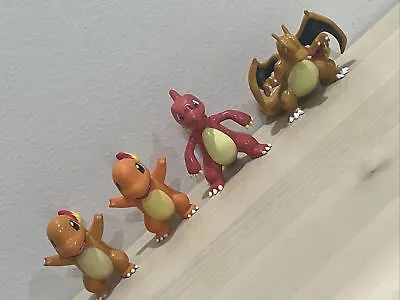 Charmander Charmeleon Charizard Pokemon Figures 2” TOMY Nintendo 2004 2007 2008 • $80