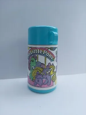 Vtg 1989 My Little Pony Aladdin Plastic Thermos  8oz USA Hasbro Inc • $15