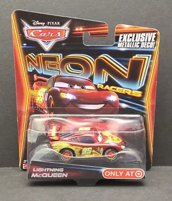 Pixar Cars 2 • Lightning McQueen Neon Racer • 2013 Target Exclusive Metallic • $39.95