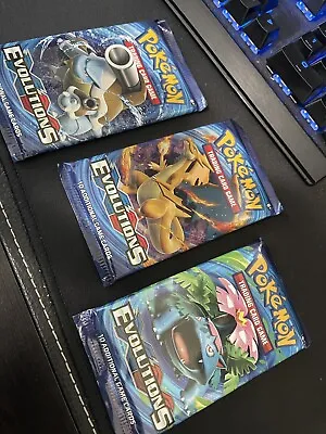Pokémon TCG: XY Evolutions Booster Packs (3 Packs) SEALED. • $51.99