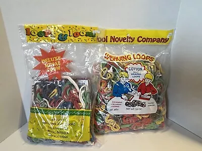NEW Wool Novelty Company Deluxe Metal Loom + 16 Oz Bag Extra Cotton Blend Loops • $29.95