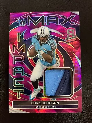 2023 Panini Spectra Chris Johnson 2-color Jersey Patch #9/15! Titans! • $9.99