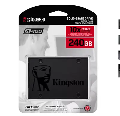 Kingston A400 SSD 240GB  2.5  SATA III SSD - 500MB/s For PC Notebook Laptop  • £28.90