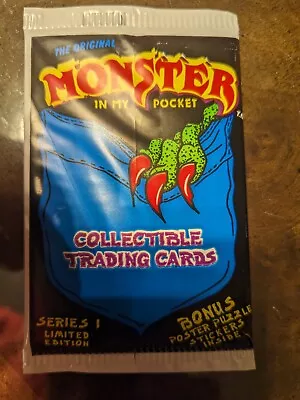 1991 MONSTER IN MY POCKET TRADING CARD PACK(S) FROM A NEW FACTORY SEALED BOX 1st • $3.50