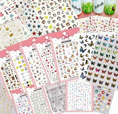 3D Nail Sticker Decal Lot Nail Art Adhesive DIY Design Decor Waterproof US Stock • $3.29