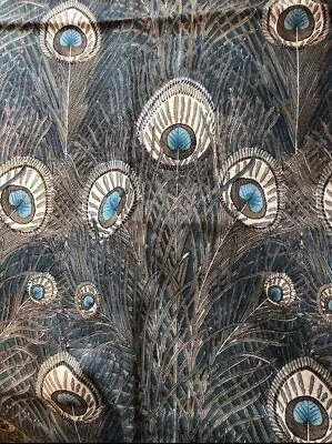 Vintage Liberty London 100% Wool Shawl/Scarf Iconic Hera Peacock Pattern  • £42