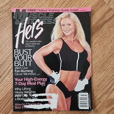 Vtg Muscle Fitness Hers Magazine March 2003 Women's Bodybuilding Tara Hampton • $15