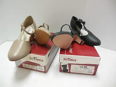 SoDanca Character Shoes Hard Sole 2.5 Heel  $99 RUN SMALL T-straps Clarice • $64.99