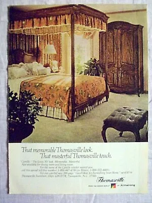 $6.99 • Buy 1978 Magazine Advertisement Page Thomasville Bedroom Furniture Bed Vintage Ad