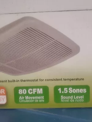 Delta Breez Ceiling/Wall Ventilation Fan 80CFM Retrofit 1.5 Sones White • $97