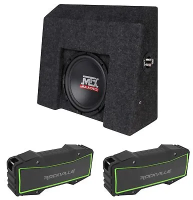 MTX 10  Sub For 2007-16 Chevrolet Silverado/GMC Sierra Crew Cab+(2) TWS Speakers • $479.95