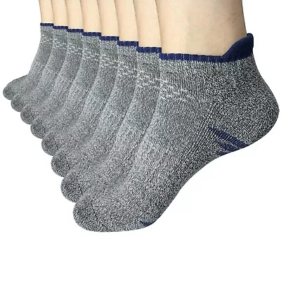 8 Pair Mens Low Cut Ankle Breathable Cotton Cushion Athletic Running Sport Socks • $15.99