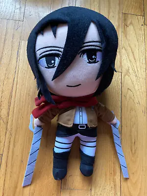 Attack On Titan Mikasa Ackerman Plush Doll Japan Manga Anime 12  • $14.99